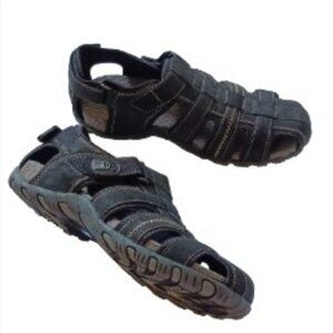Nunn Bush Men's Sandal Rio Bravo Fisherman Shoes 84799-001 Black Lightweight 10M